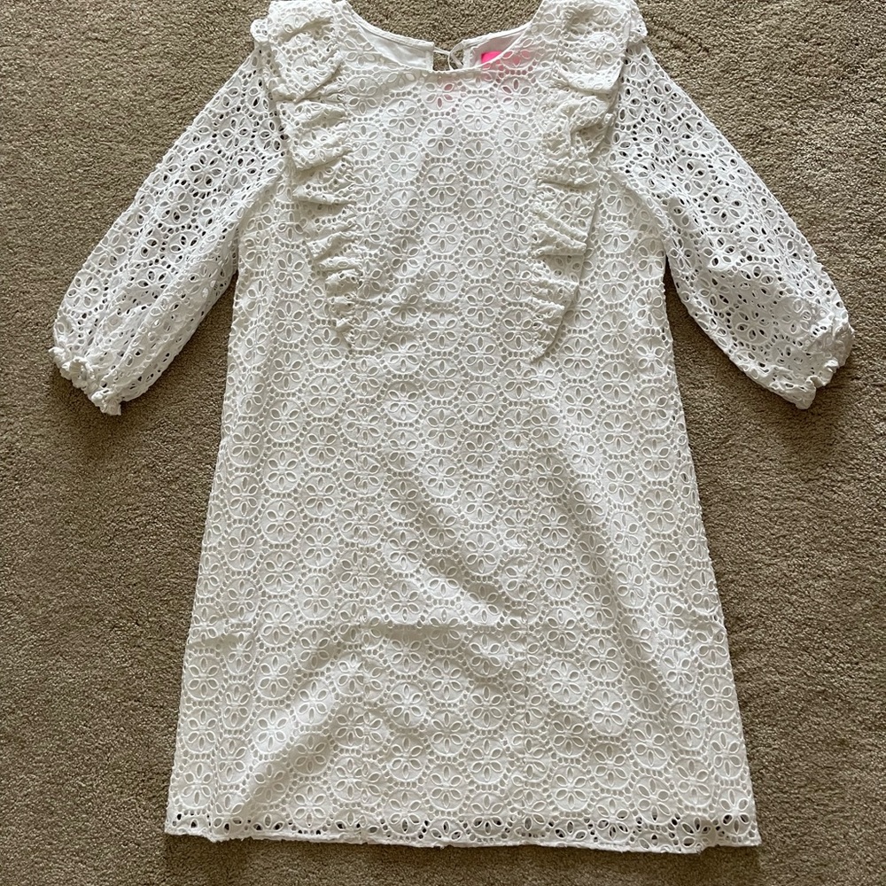 Lilly Pulitzer Sanddollar Eyelet White Dress